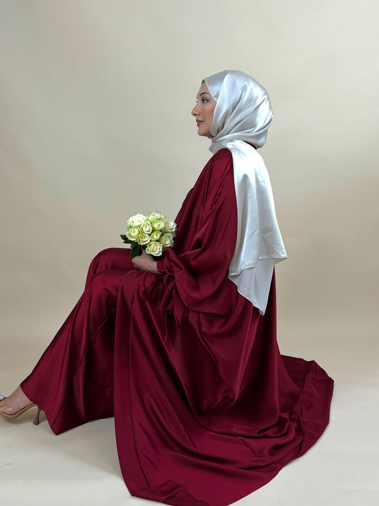 Abaya Set Mira bordo S A Y A H