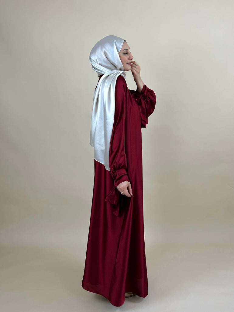 Abaya Set Mira bordo S A Y A H